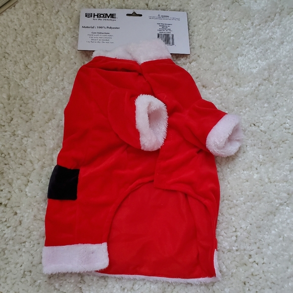 Pet santa suit with hat - Picture 2 of 3